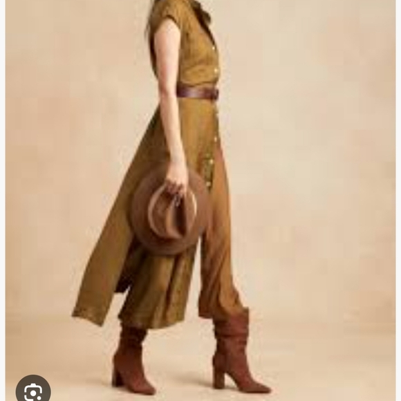 Banana Republic Dresses & Skirts - Banana Republic Ravina Maxi Shirt Dress Casual , Work Earthy Mustard L
